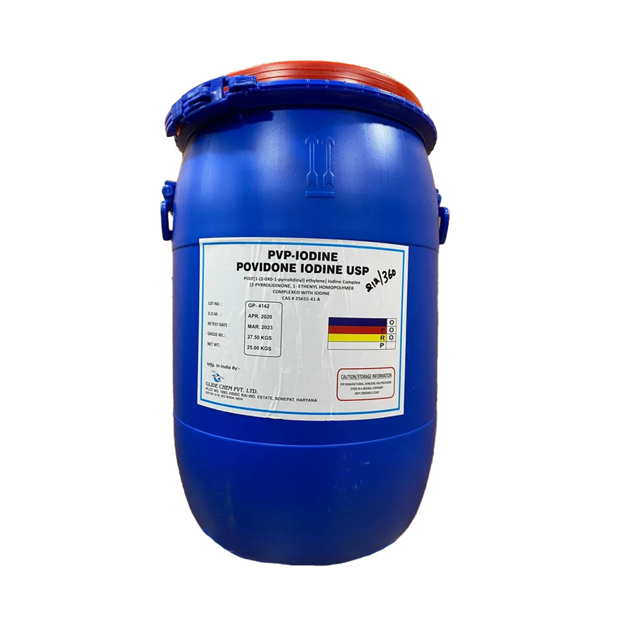 Povidone Iodine Glide Chem – PVP Iodine Ấn Độ diệt khuẩn, xử lý nước, dùng cho trại giống thuỷ sản