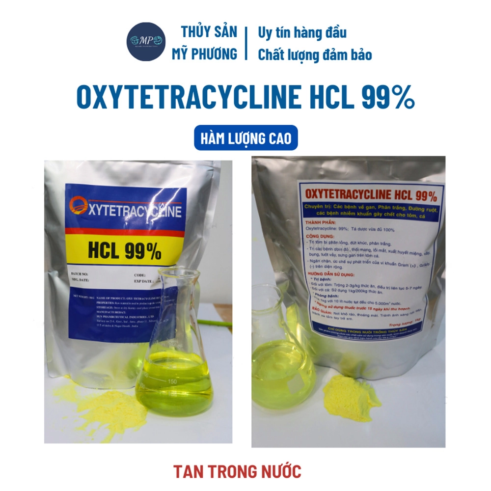 Oxytetra Oxytetracycline Hcl 99% dùng cho ếch - Ảnh 3