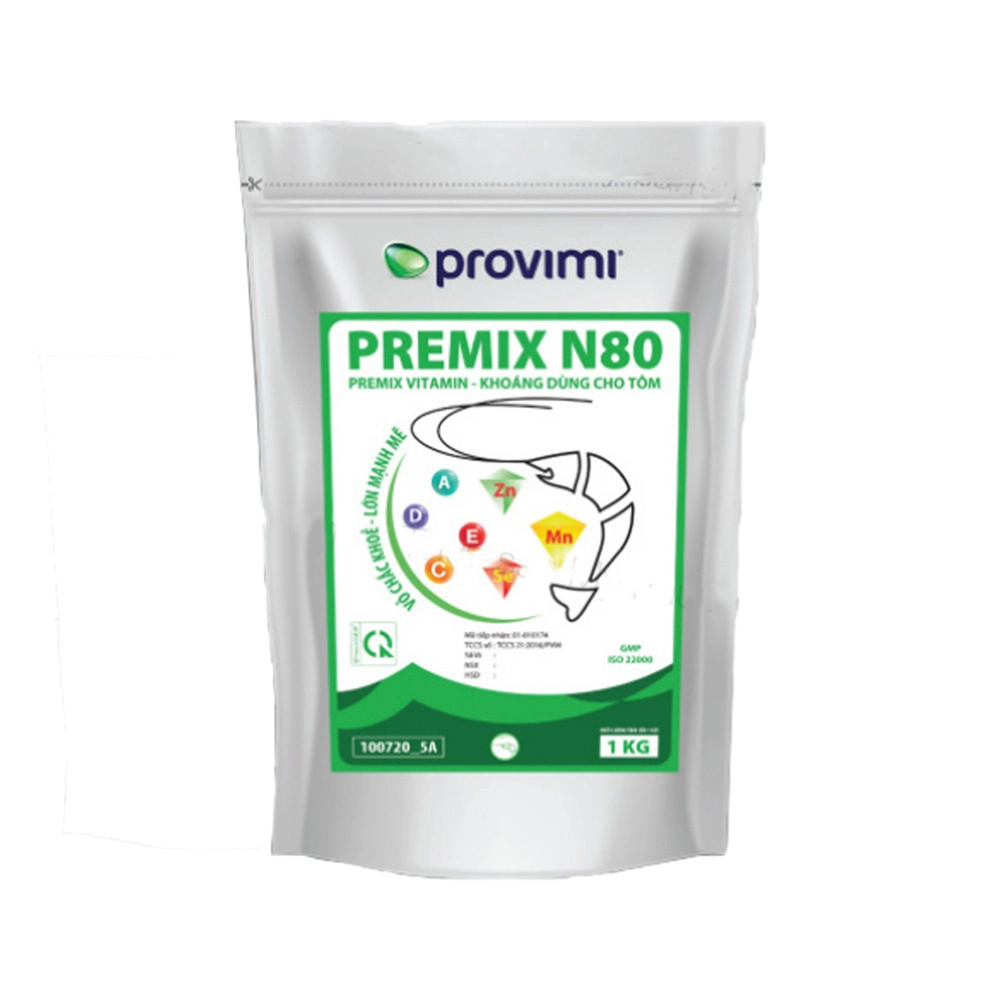 Khoáng trộn hữu cơ Premix N80 kích thích lột ngừa đục hoại tử cơ