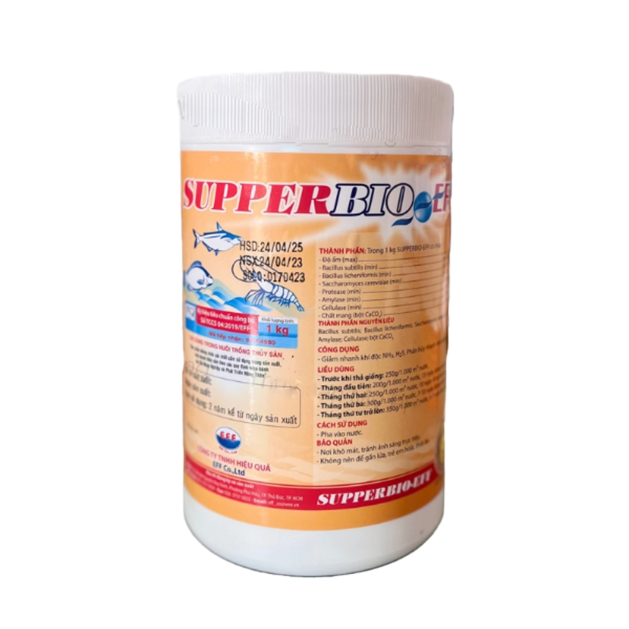 Men vi sinh  Supper Bio Eff xử lý khí độc ao bị nhớt nước dơ gây màu tảo khuê trà