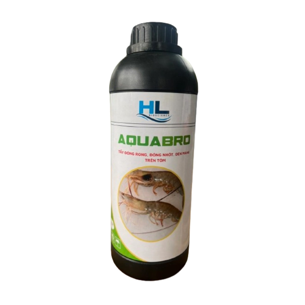 AQUABRO tẩy đóng rong, đóng nhớt, đen mang trên tôm, loại bỏ ngoại ký sinh trùng