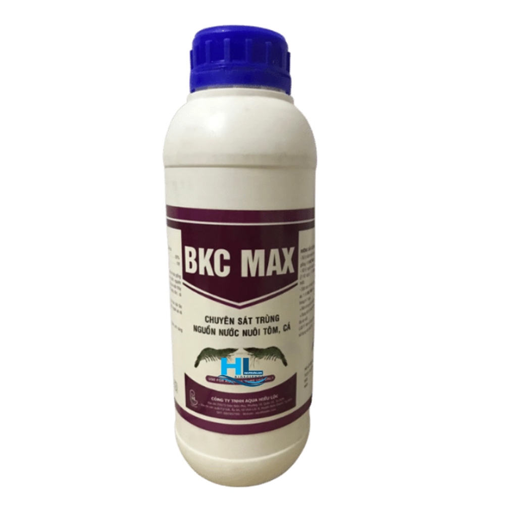 BKC MAX sát trùng phổ rộng ao nuôi và trại giống tôm, cá