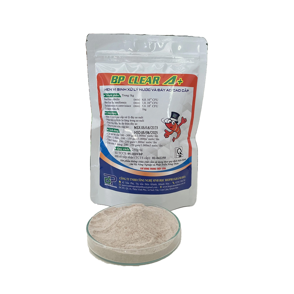 Men vi sinh xử lý nước đáy ao BP ClearA+