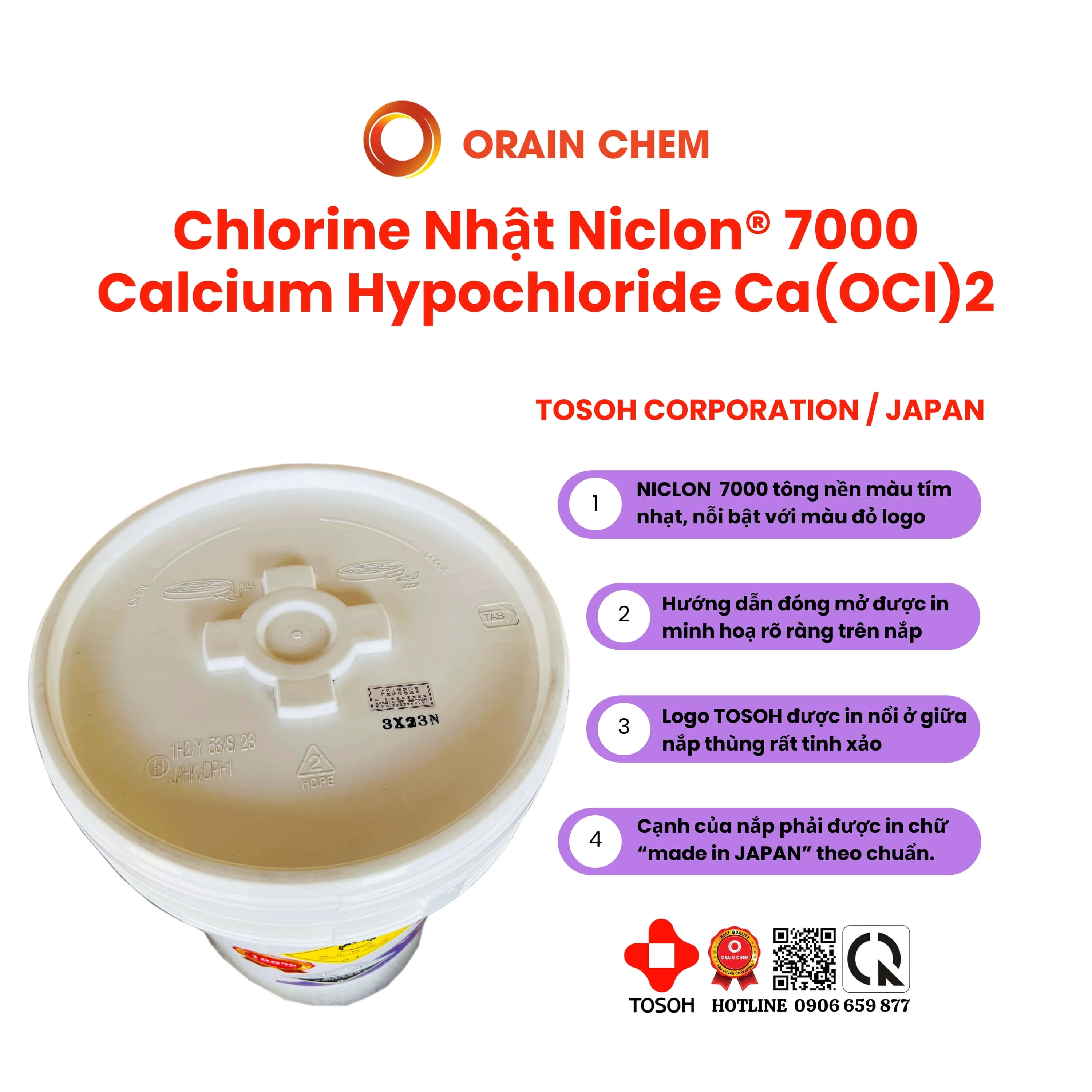 Chlorine Nhật Niclon 7000 - Ảnh 2