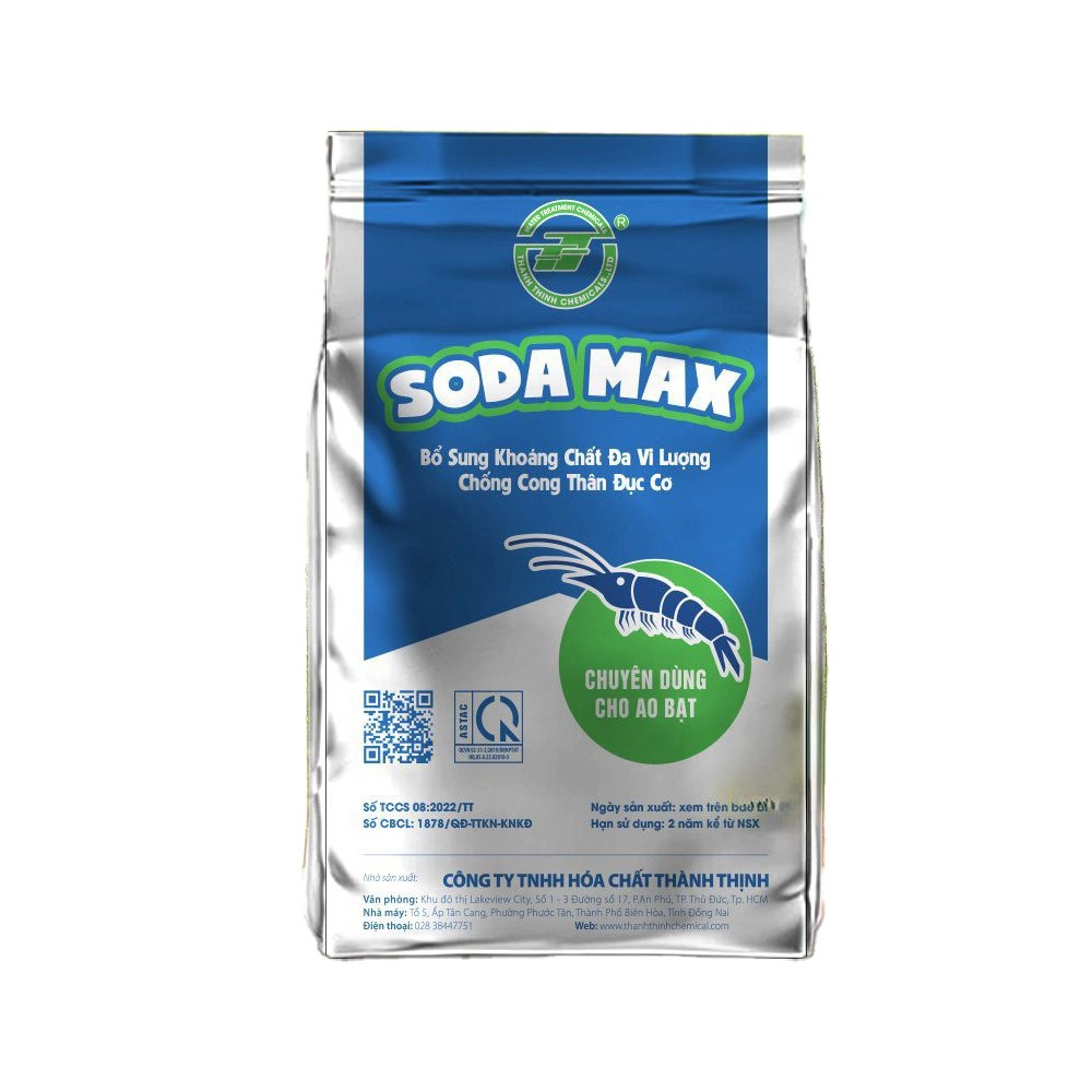 SODAMAX - Bổ sung khoáng đa vi lượng, chống cong thân, đục cơ - Bao 10kg