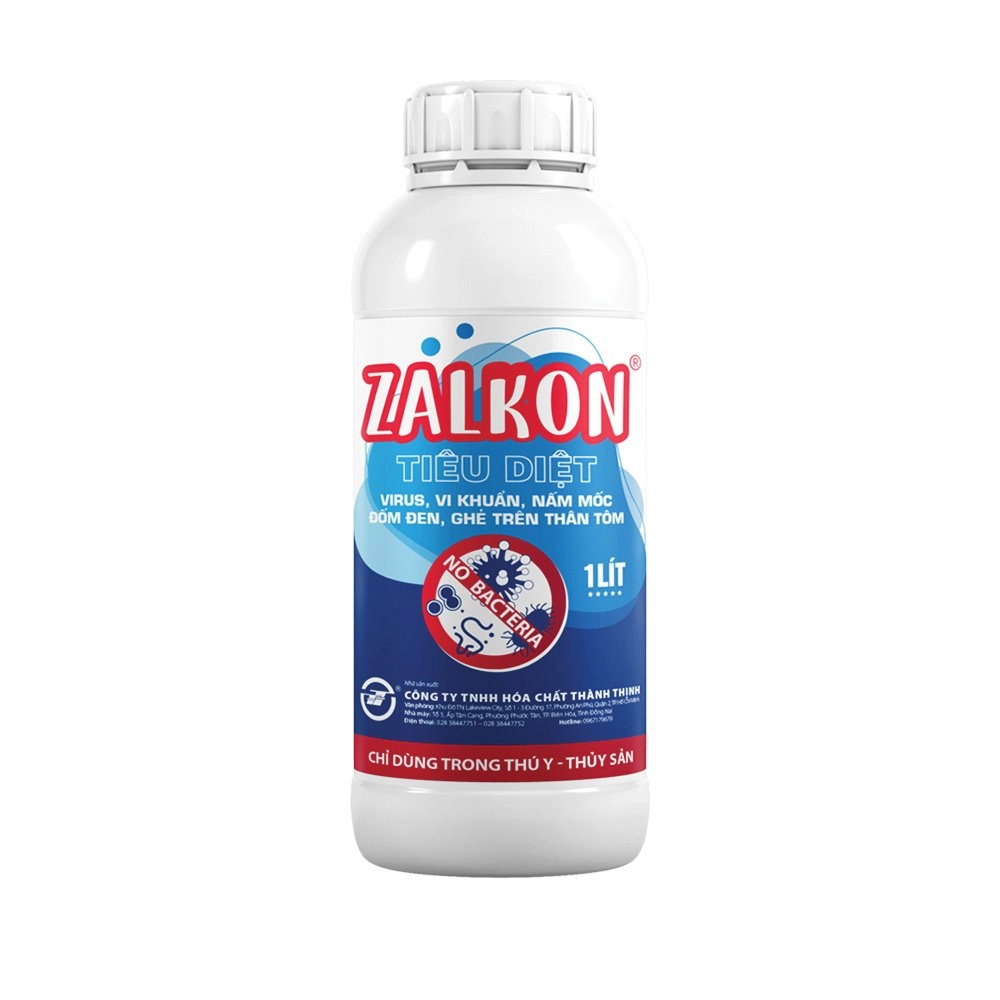 ZALKON® - Diệt virus, vi khuẩn, loại bỏ đốm đen, ghẻ trên tôm
