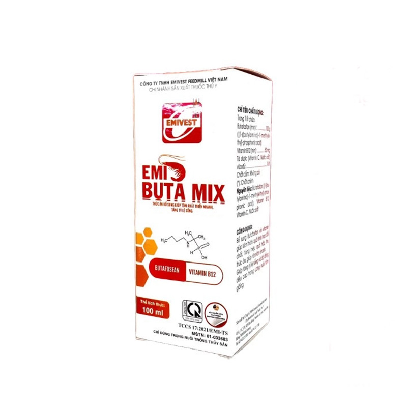EMI BUTA MIX - tăng cường chức năng gan, thận, cung cấp vitamin, giúp vỏ tôm bóng đẹp, Kích thích hệ thống miễn dịch.