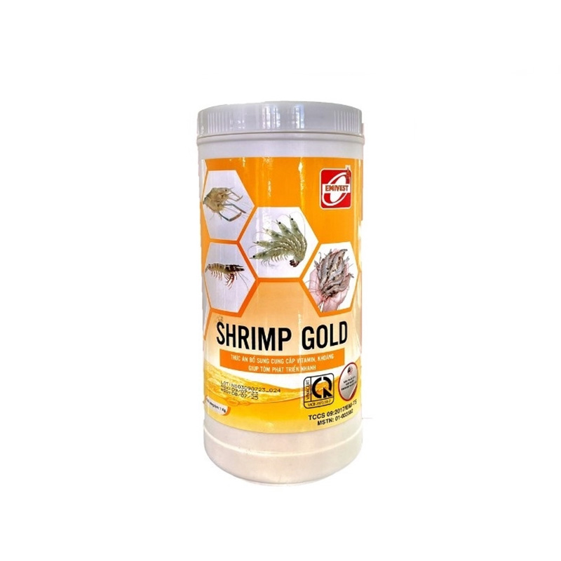 Thức ăn Shrimp Gold bổ sung cung cấp vitamin, khoáng giúp tôm phát triển nhanh