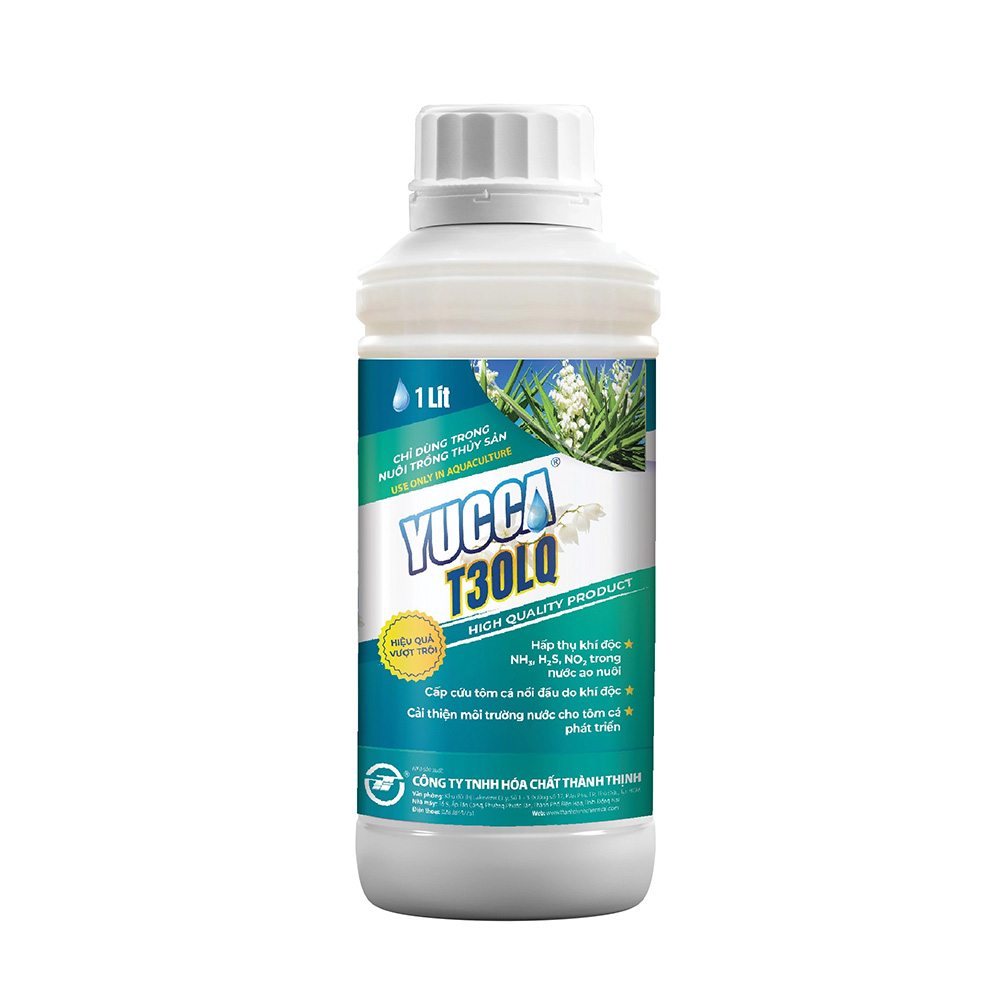 YUCCA®T30 chế phẩm sinh sọc, sấp thụ khí độc, cấp cứu tôm cá nổi đầu, xử lý môi trường nước