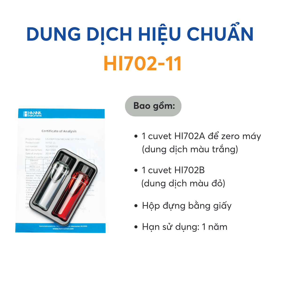 HI702-11 Dung dịch hiệu chuẩn - Ảnh 5