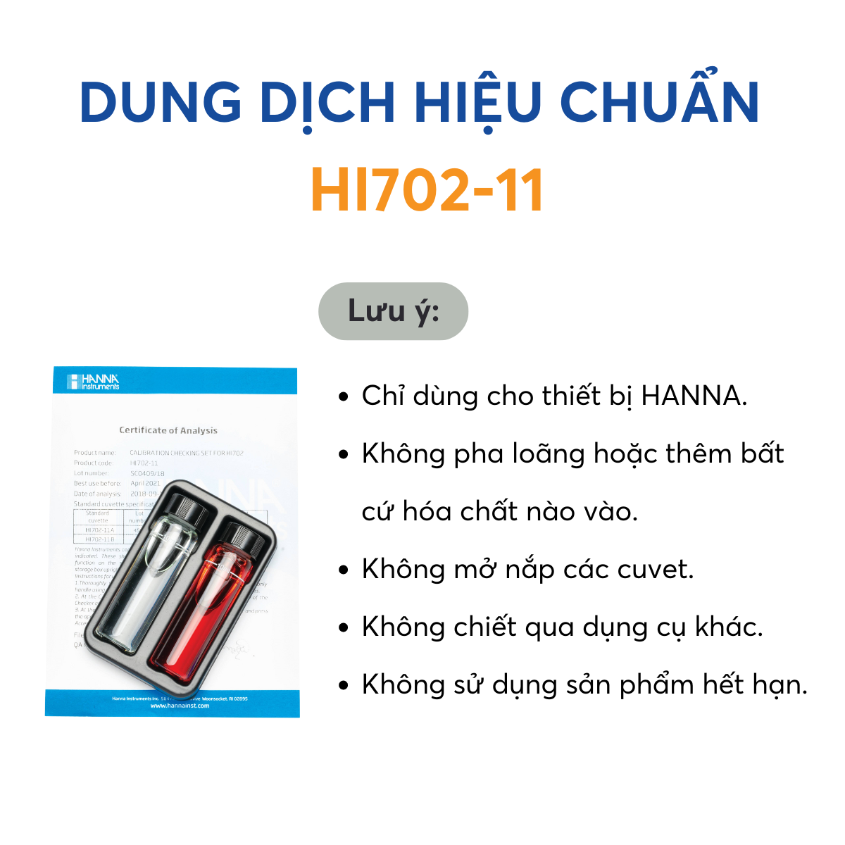 HI702-11 Dung dịch hiệu chuẩn - Ảnh 6
