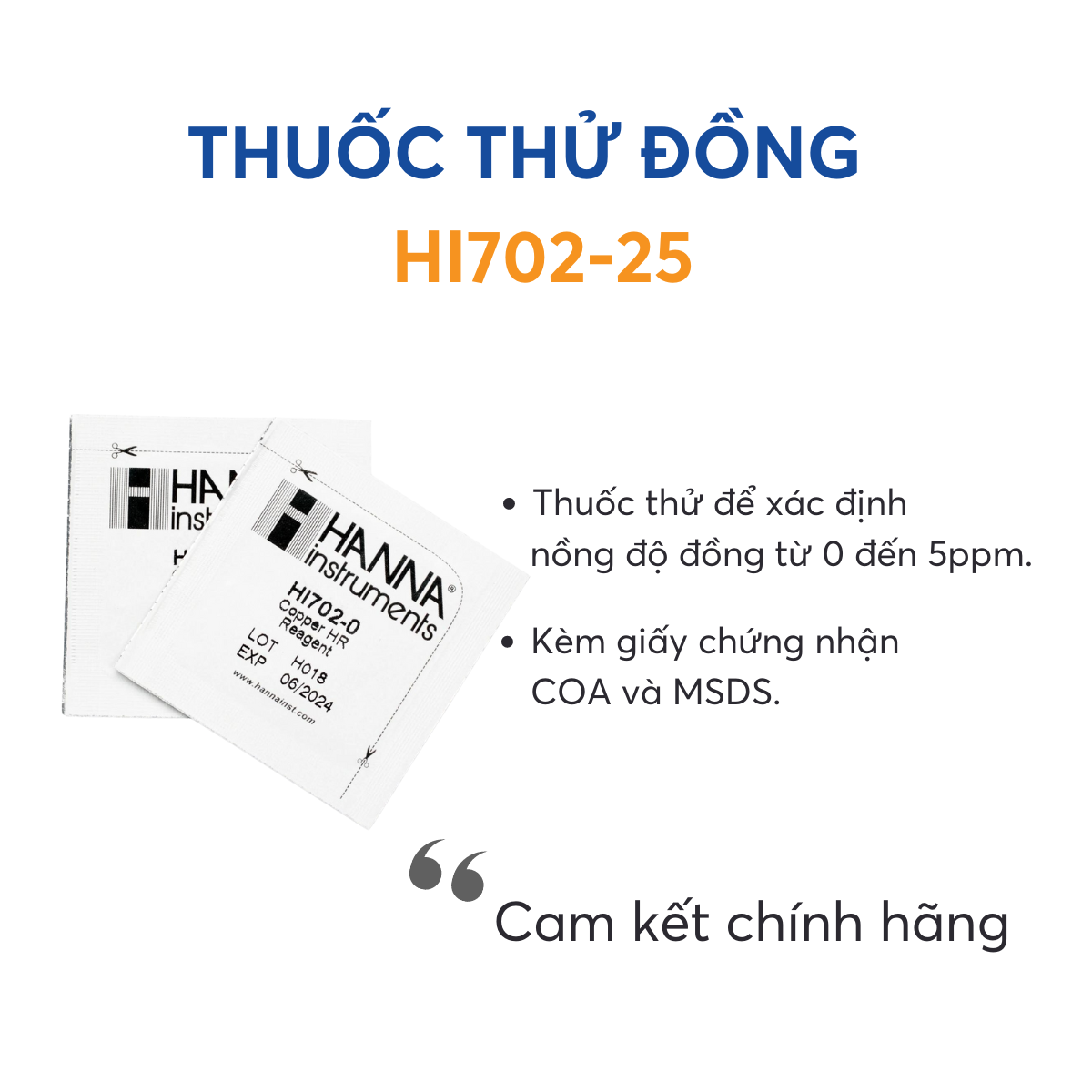 Thuốc thử đồng cho Checker HI702 - Ảnh 5
