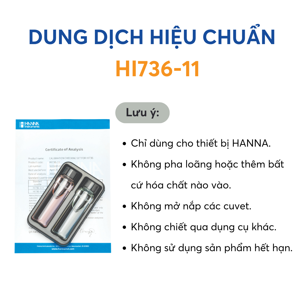Dung dịch hiệu chuẩn máy đo Photpho HI736 - Ảnh 6