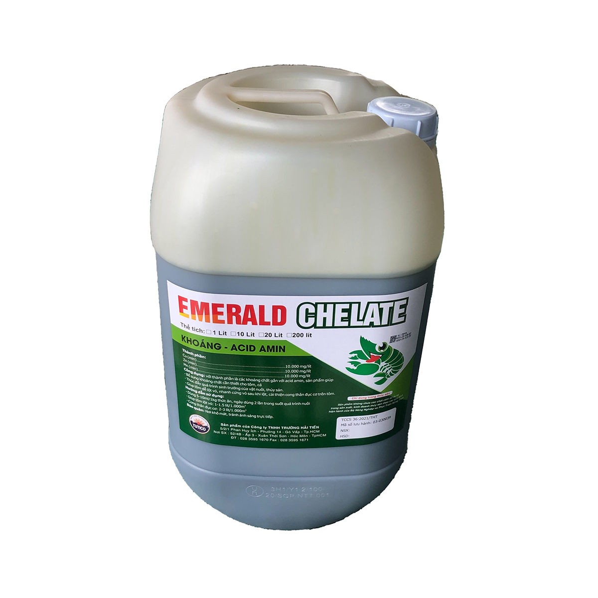 EMERALD CHELATE khoáng Acid Amin nhanh hấp thu, nhanh cứng vỏ