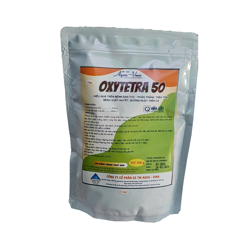 Hiệu quả trên bệnh gan tụy, phân trắng - Oxytetra 50