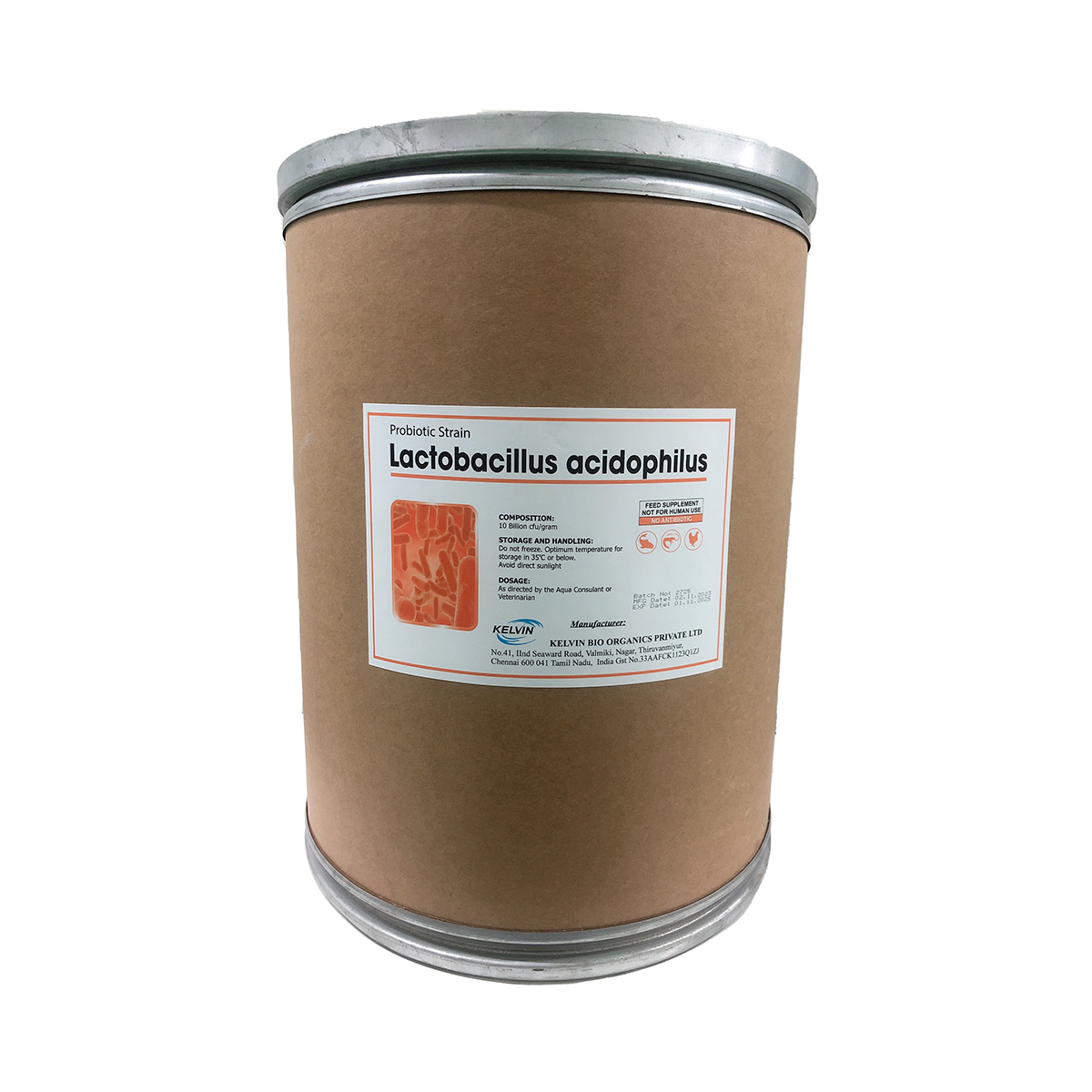 LACTOBACILLUS ACIDOPHILUS 10BN men vi sinh đường ruột cho tôm cá