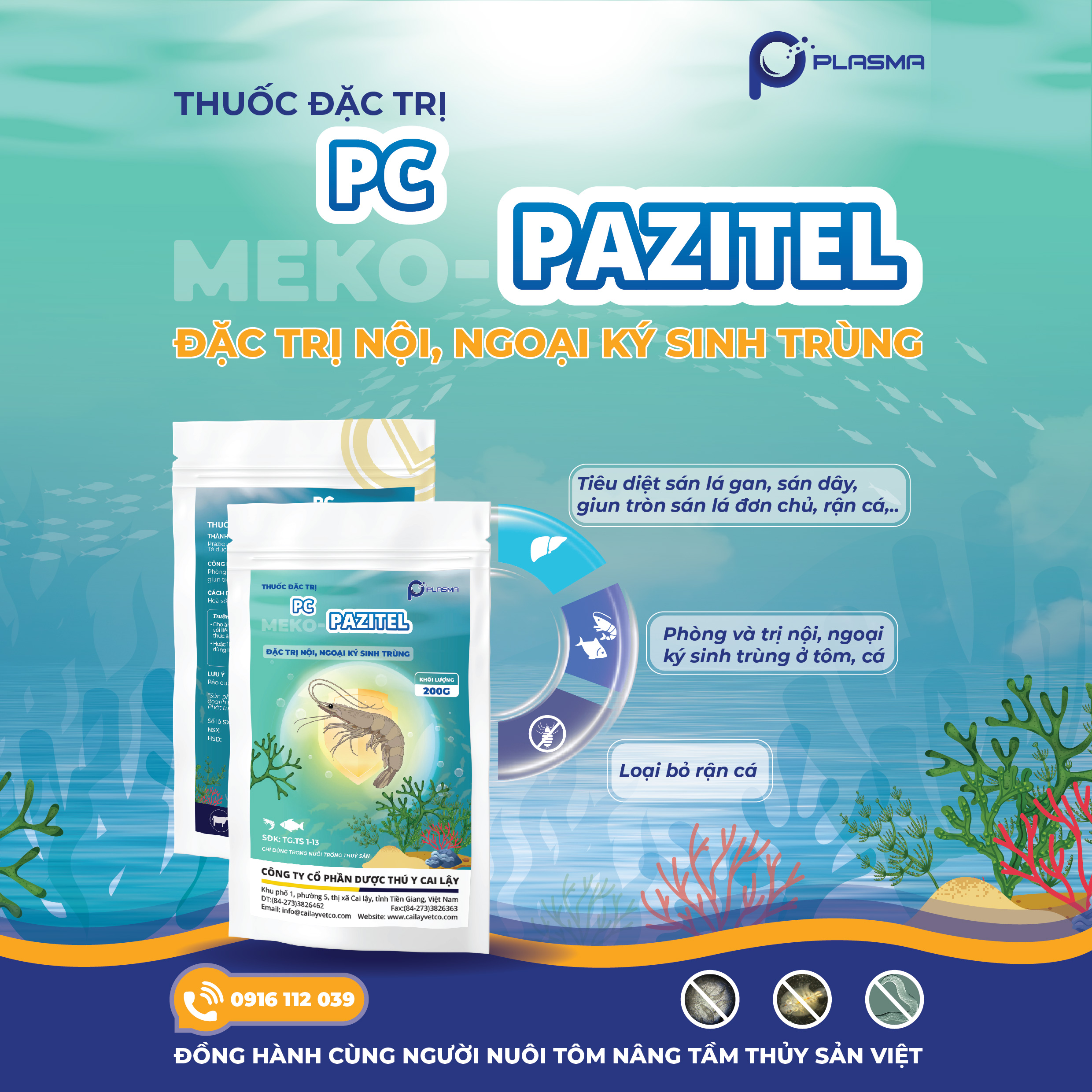 Đặc trị nội, ngoại kí sinh trùng PC MEKO-PAZITEL - Ảnh 2