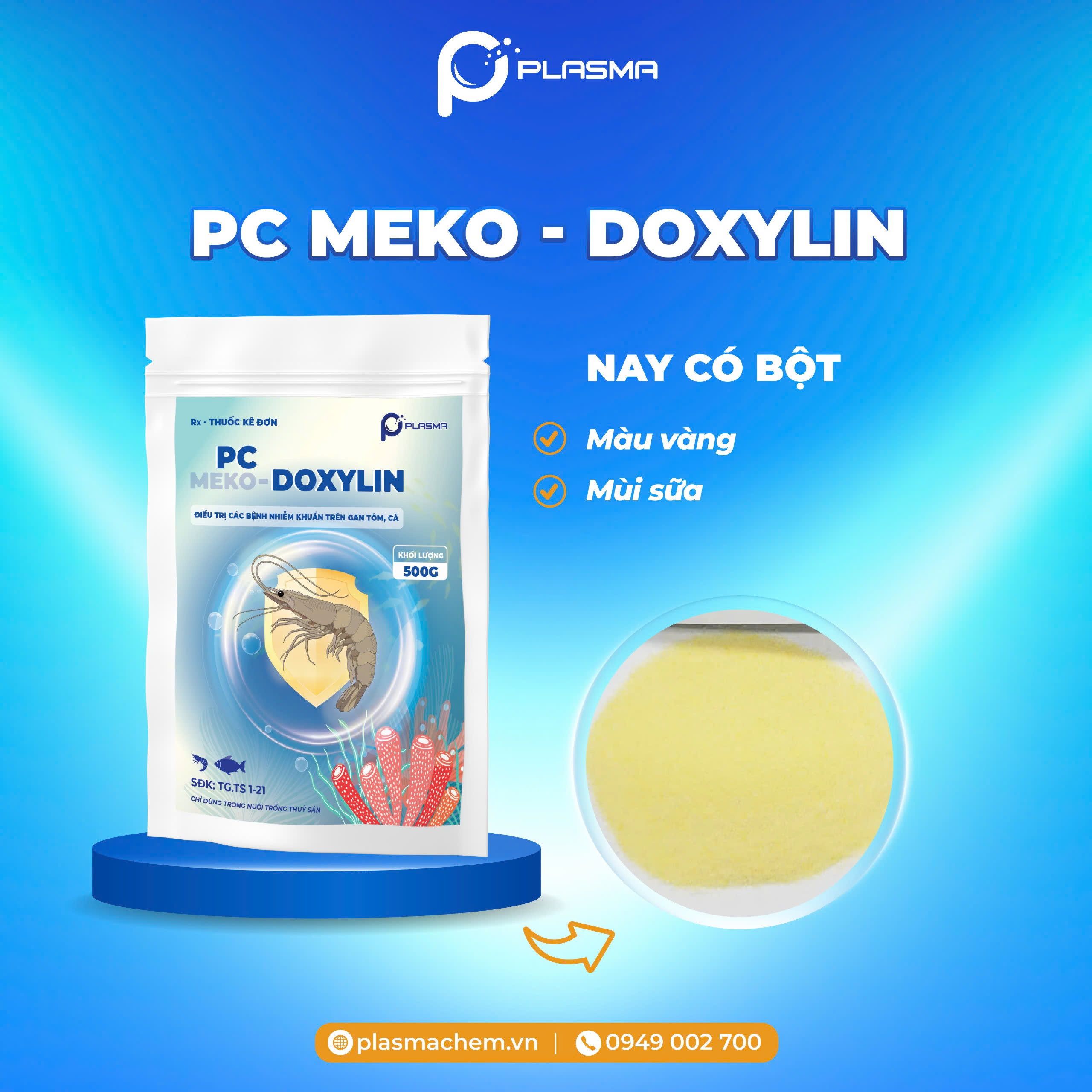 PC MEKO - DOXYLIN - Thuốc thủy sản đặc trị hết đỏ thân, tôm khỏe cá lành - Ảnh 4