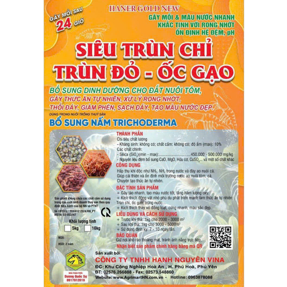 Siêu trùn chỉ - Trùn đỏ - Ốc gạo - Ảnh 2