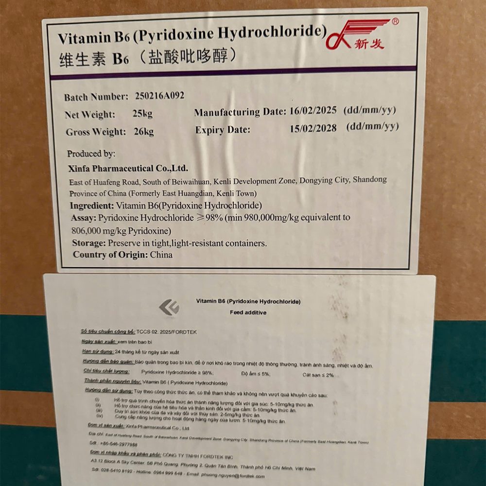 Vitamin B6 (Pyridoxine Hydrochloride) - Ảnh 3