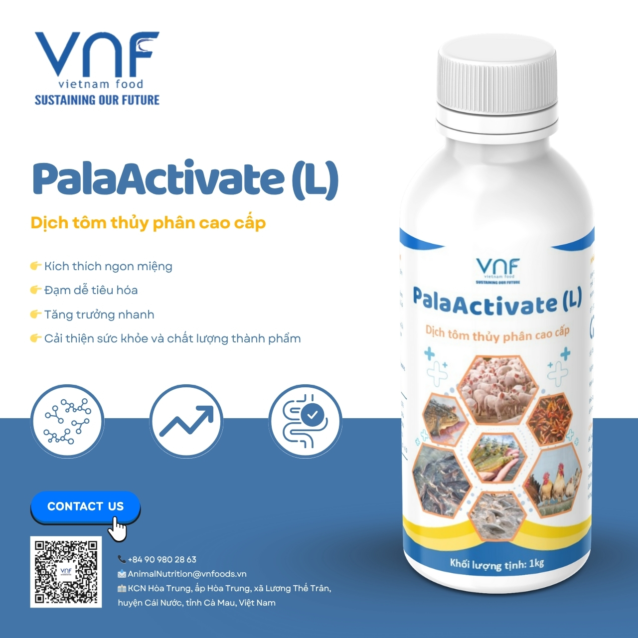 Dịch tôm Thủy phân Cao Cấp - PalaActivate (L)