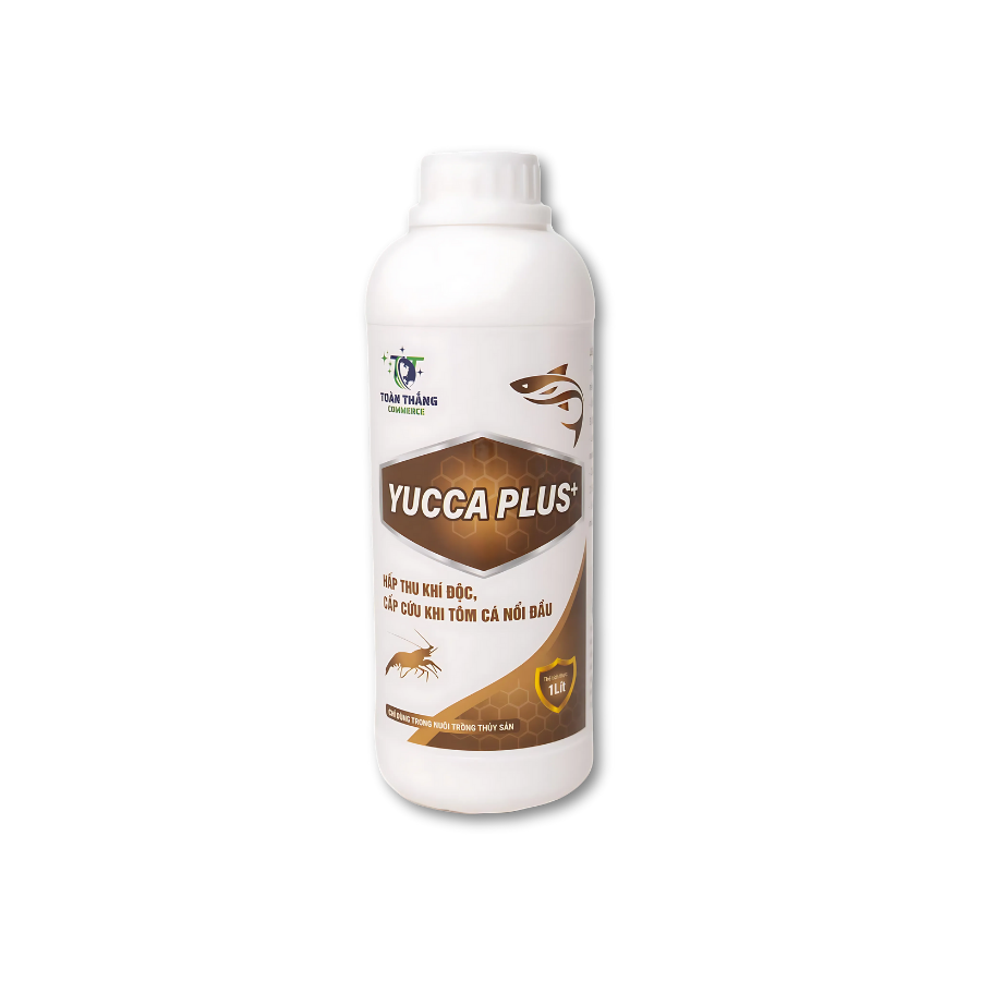 YUCCA PLUS+ Khử khí độc, khử mùi hôi, làm sạch nước ao nuôi tôm