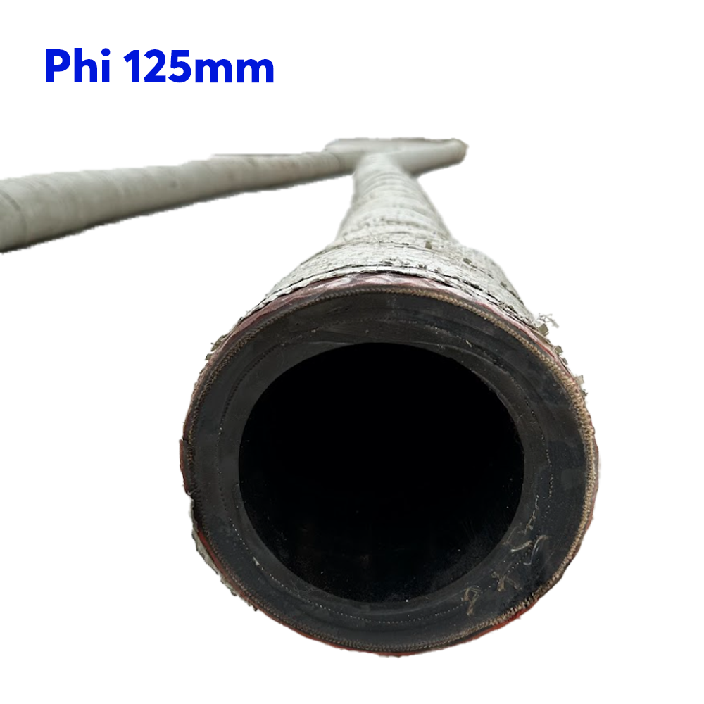 Ống Cao Su Bố Thép Phi 125mm cây 8m