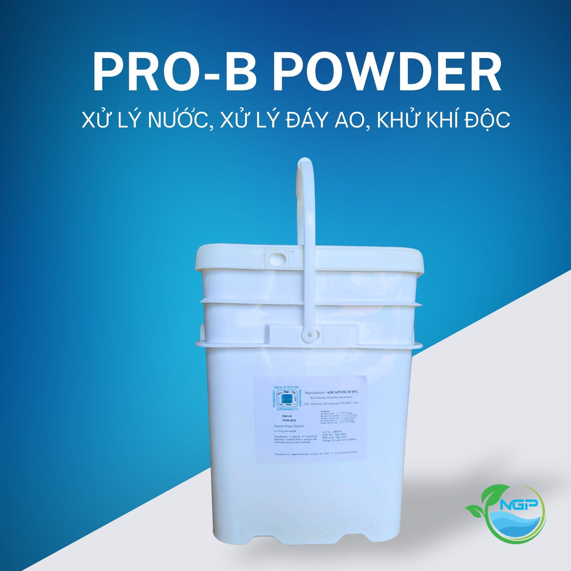 PRO-B POWDER - Vi sinh xử lý đáy ao - Ảnh 5