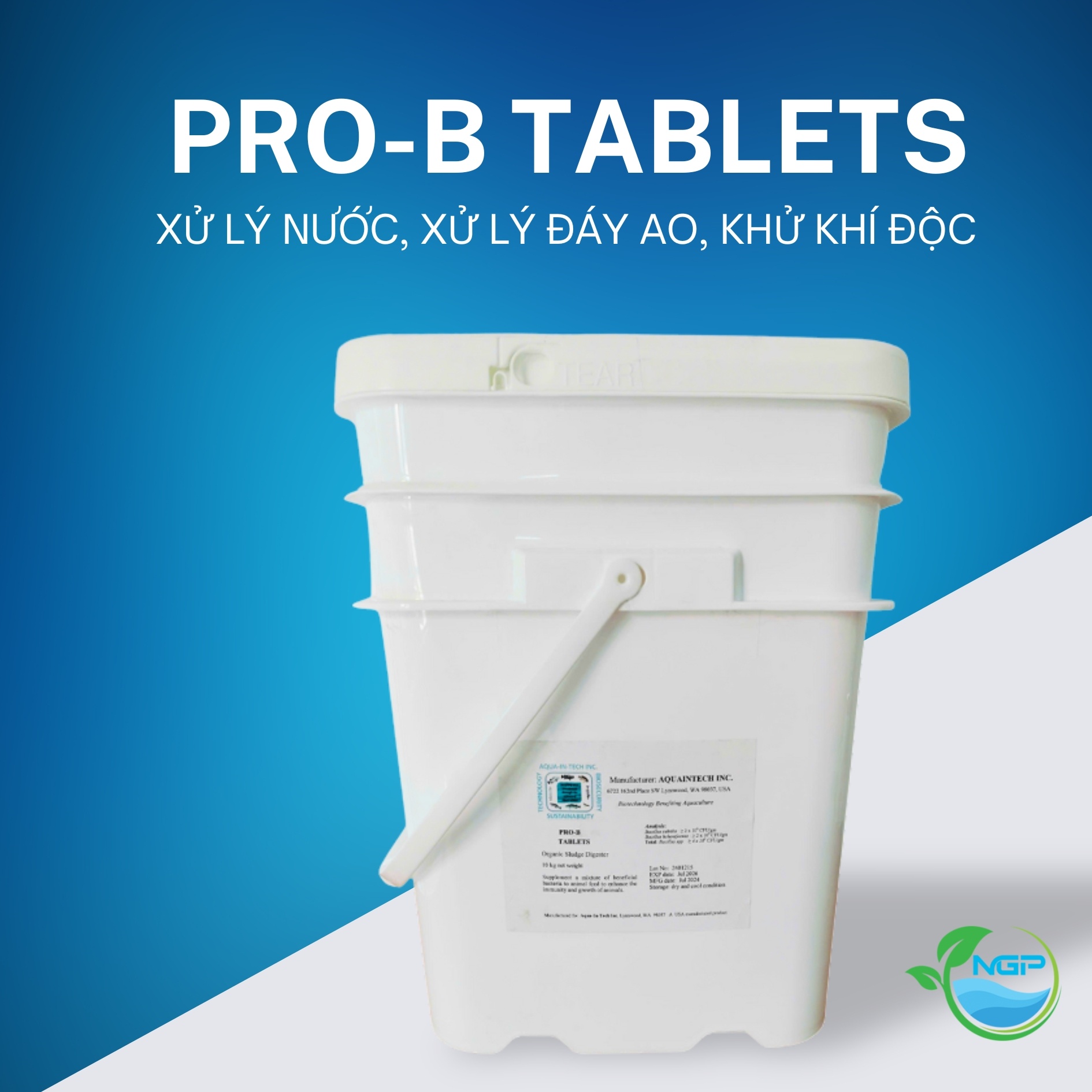 Vi Sinh Pro B Tablets Vi sinh đậm đặc dạng viên 10gr - xử lý nước, xử lý đáy ao, khử  khí độc - Ảnh 4