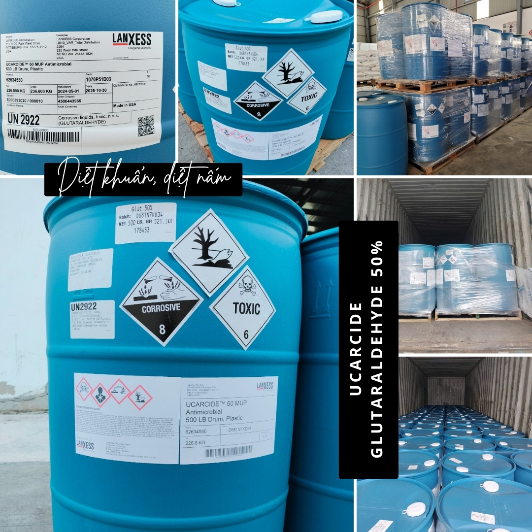 UCARCIDE Glutaraldehyde 50% - xử lý nước - Hàng Mỹ - Ảnh 3