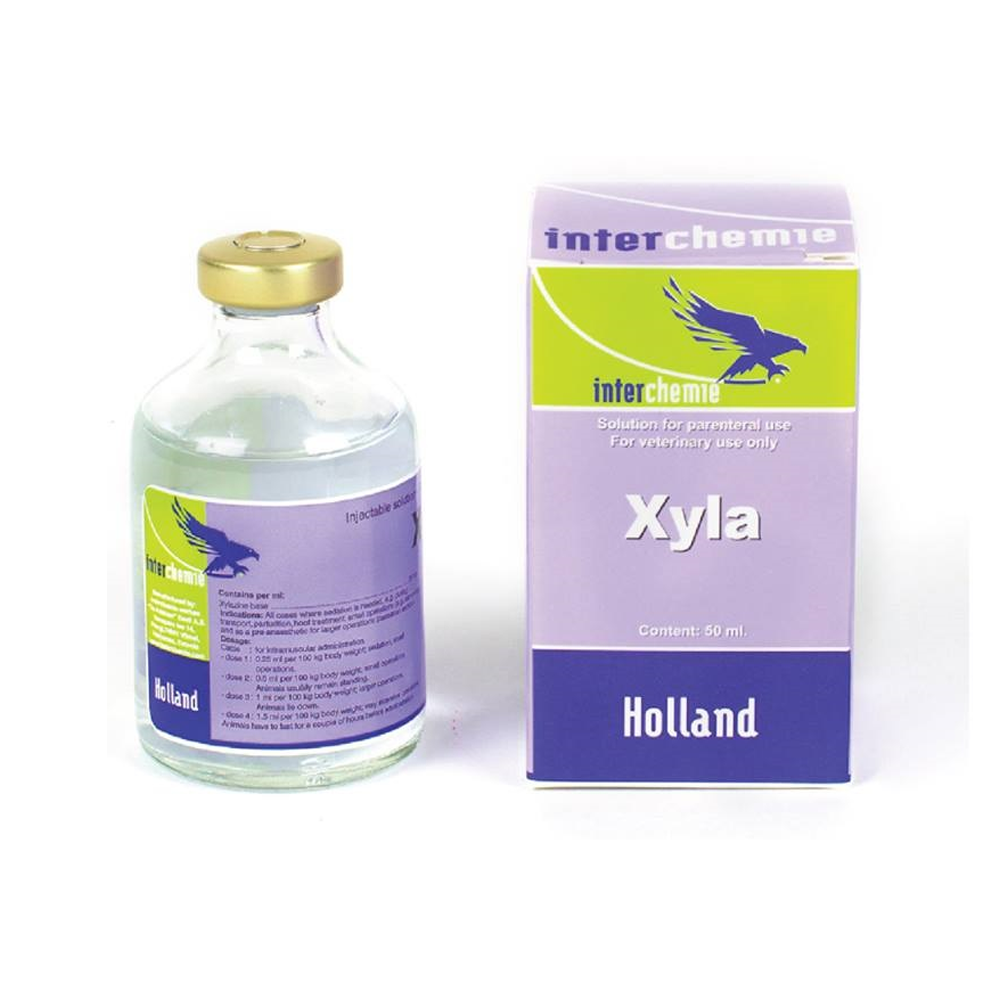 XYLA 2% Interchemie Holland giúp an thần giảm đau trên chó mèo gia súc gia cầm