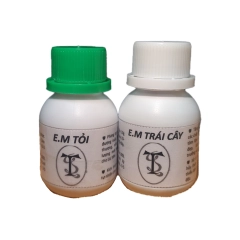 Mini set 55ml vi sinh E.M trái cây và E.M tỏi - Mini set 55ml vi sinh E.M trái cây và E.M tỏi thủy sinh cá tép tôm