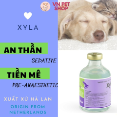 Thuốc an thần giảm đau cho động vật - XYLA 2% Interchemie Holland giúp an thần giảm đau trên chó mèo gia súc gia cầm